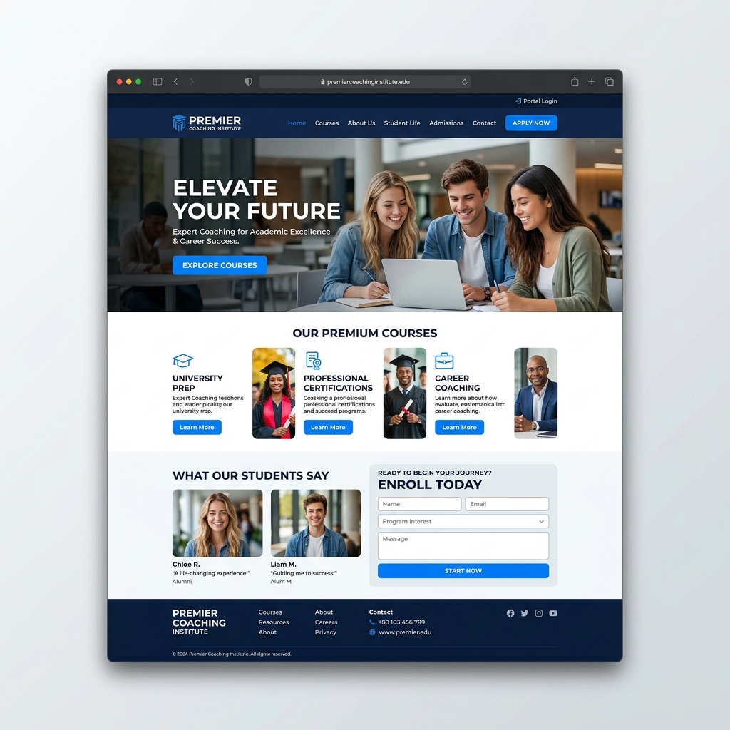 Education Coaching Website Design by Build with UZ