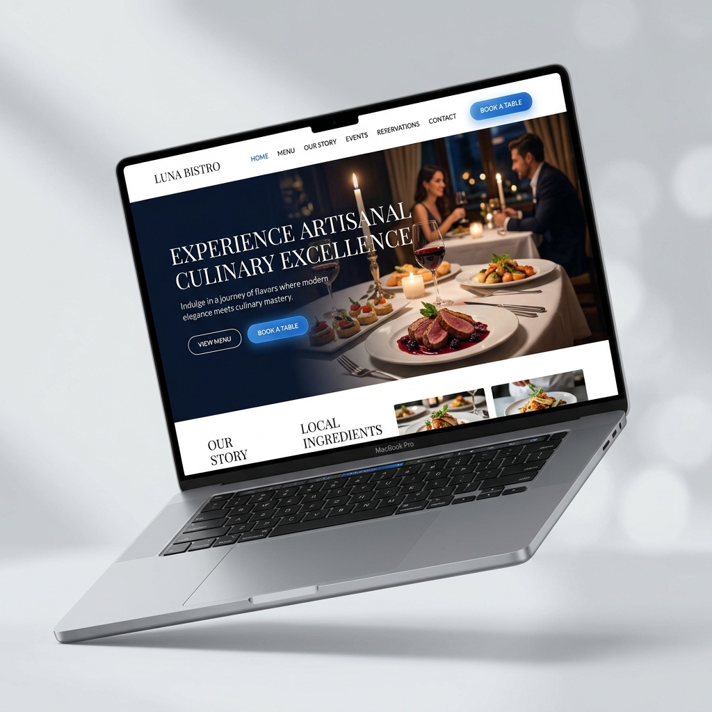 Restaurant Website Design Preview